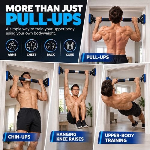 Doorway pull bar chin - bar, up
